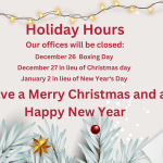 holiday hours