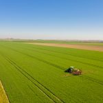 Agriculture Tractor Working in Field